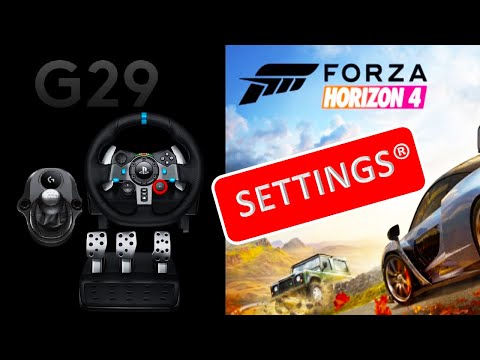 setting steering wheel forza horizon 4 logitech g29 / g920 | fh4