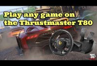 How To Play Any Game On The Thrustmaster T80 Ferrari Steering wheel on Ps4