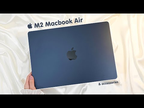 Apple MacBook Air M2 Midnight Unboxing aesthetic🌃  Apple Magic Keyboard | Logitech MX Vertical