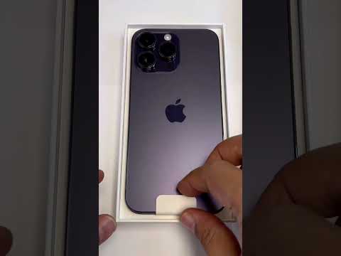 Unboxing new iPhone 14 pro max with Deep Purple Edition😍#shorts #apple #iphone14promax #iphone #ios