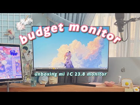 ✨ unboxing xiaomi 23.8" 1C desktop monitor || budget monitor philippines